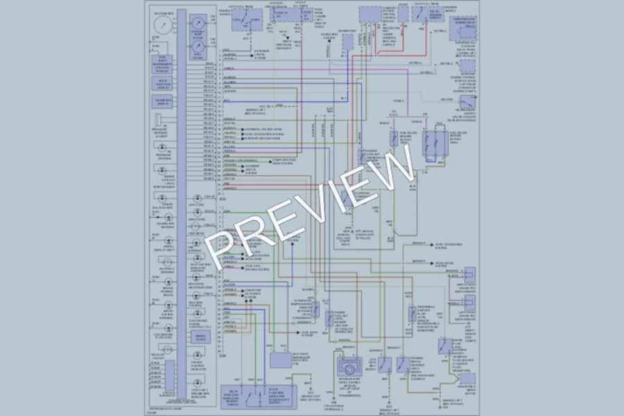 2004 Volkswagen Passat Instrument Cluster wiring diagram preview