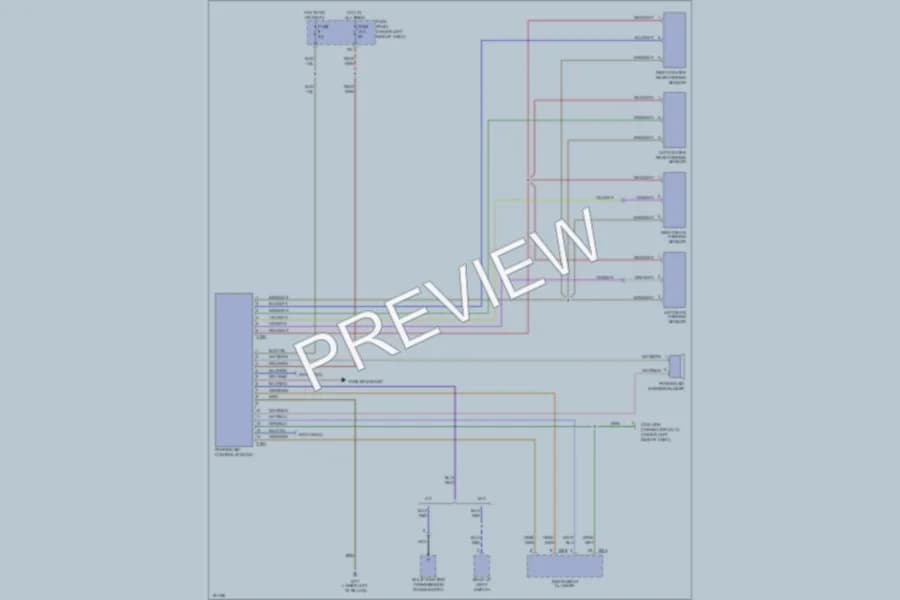 2004 Volkswagen Passat Navigation wiring diagram preview