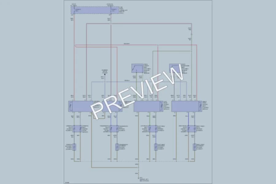 2004 Volkswagen Passat Power Seats wiring diagram preview