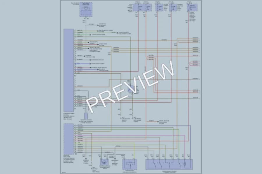 2004 Volkswagen R32 Anti Theft wiring diagram preview