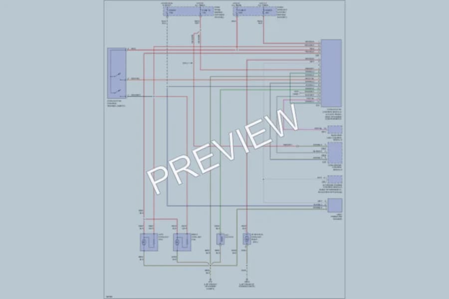 2004 Volkswagen R32 Cooling Fan wiring diagram preview