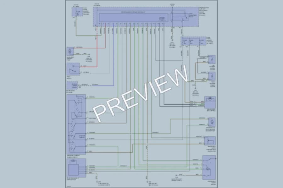 2004 Volkswagen R32 Wiper Washer wiring diagram preview