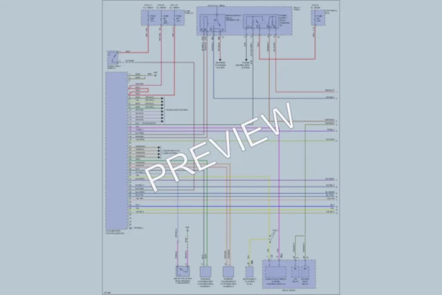 2004 Volkswagen Touareg Anti Theft wiring diagram preview