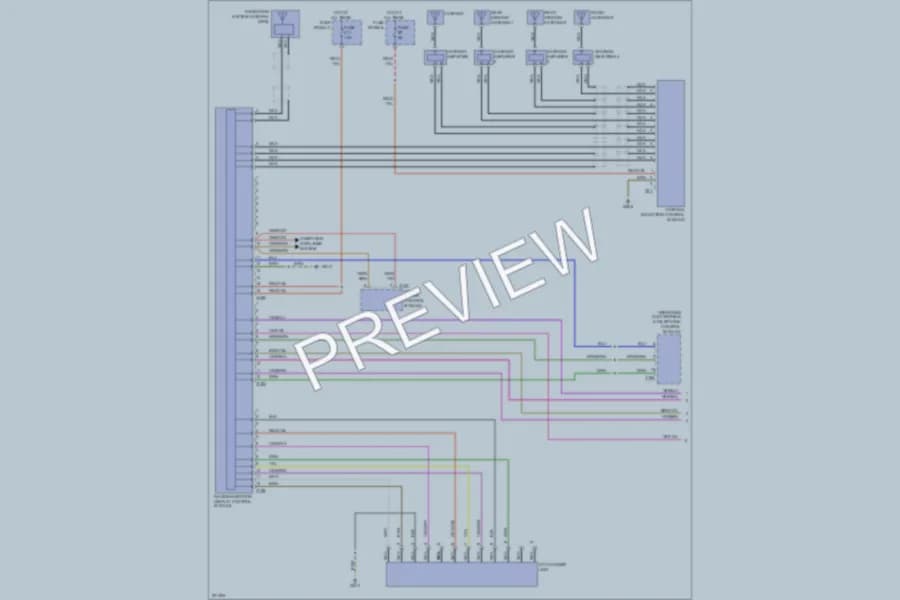 2004 Volkswagen Touareg Navigation wiring diagram preview