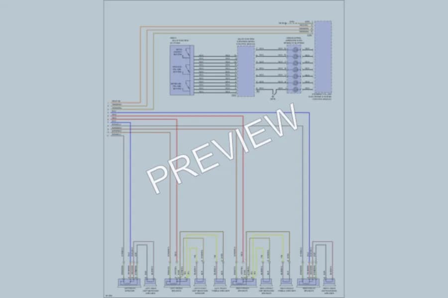 2004 Volkswagen Touareg Radio wiring diagram preview