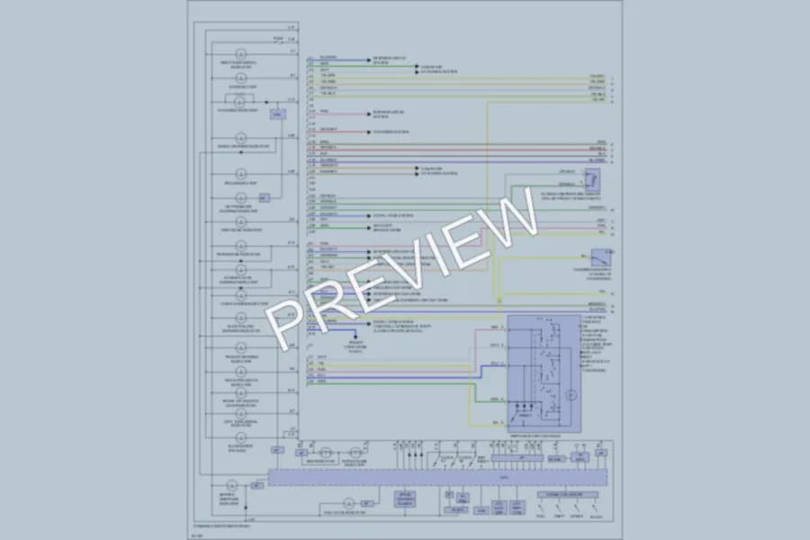 2004 Volvo C70 Instrument Cluster wiring diagram preview
