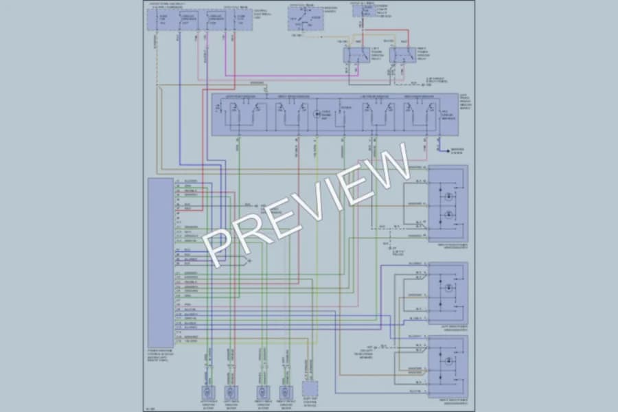 2004 Volvo C70 Power Windows wiring diagram preview