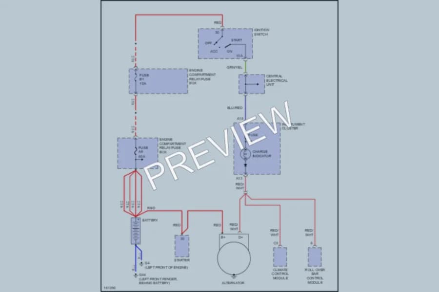 2004 Volvo C70 Starting Charging wiring diagram preview