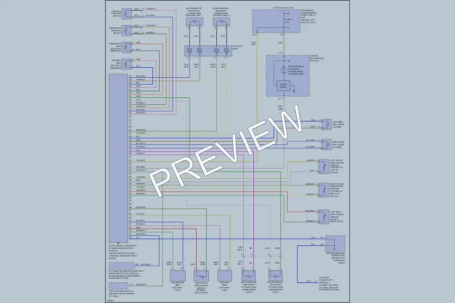 2004 Volvo S40 Supplemental Restraints wiring diagram preview