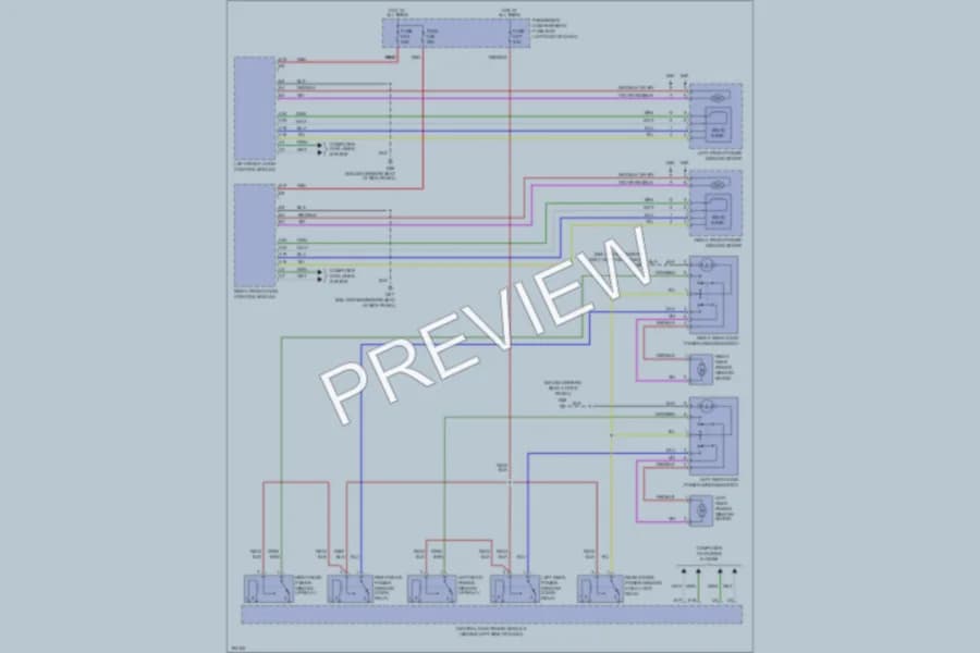2004 Volvo S60 Power Windows wiring diagram preview