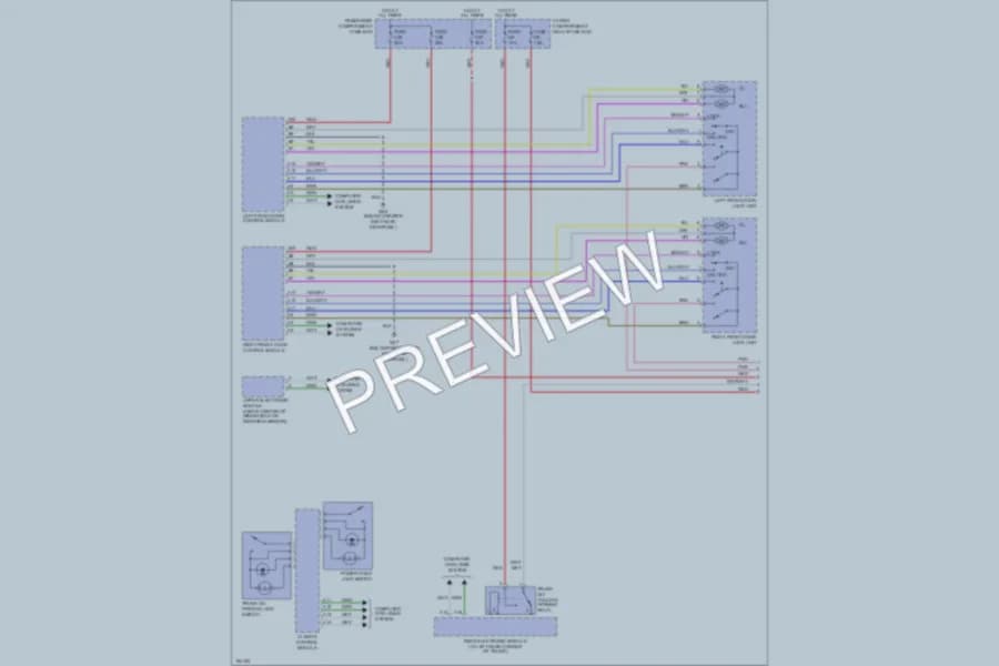 2004 Volvo S80 Power Door Locks wiring diagram preview
