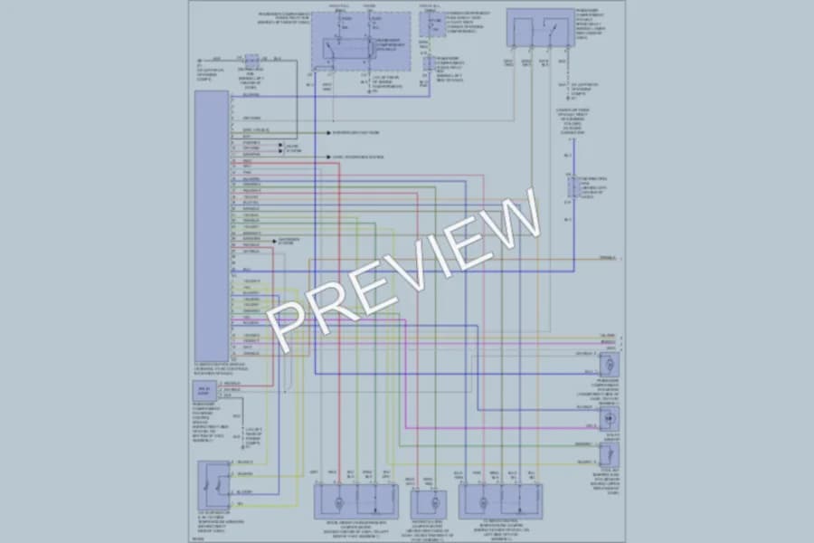 2004 Volvo V40 Air Conditioning wiring diagram preview