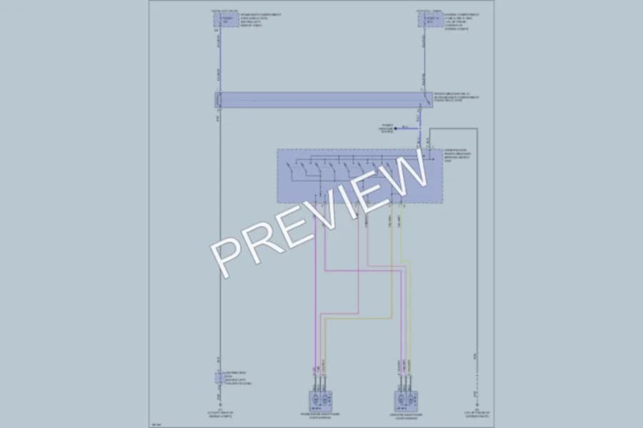 2004 Volvo V40 Power Mirrors wiring diagram preview