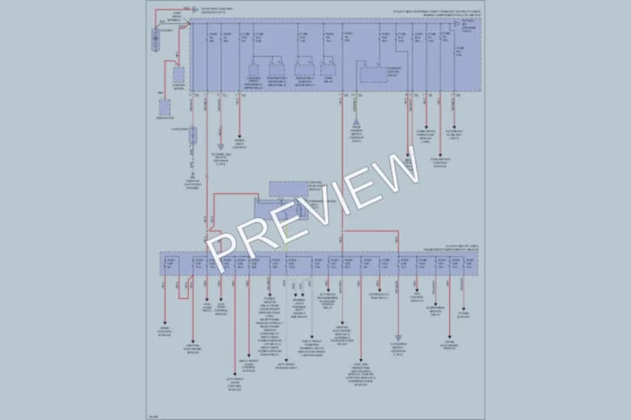 2004 Volvo V70 Power Distribution wiring diagram preview