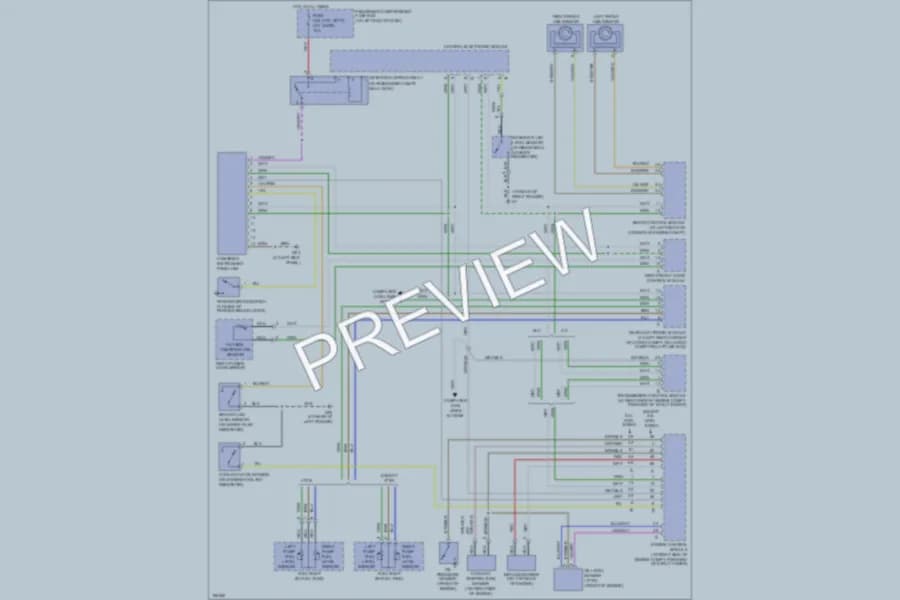 2004 Volvo XC70 Instrument Cluster wiring diagram preview