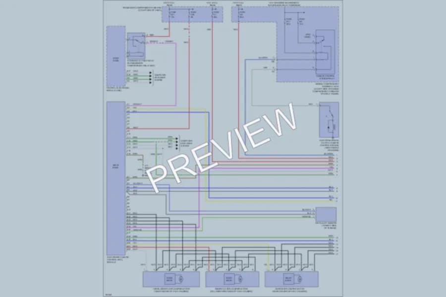 2004 Volvo XC90 Air Conditioning wiring diagram preview