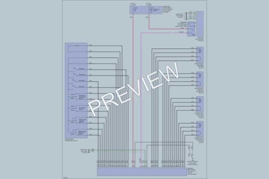 2004 Volvo XC90 Memory Systems wiring diagram preview