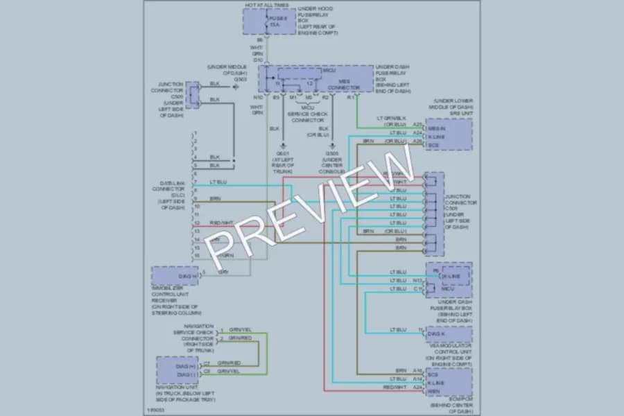 2005 Acura TL Computer Data Lines wiring diagram preview