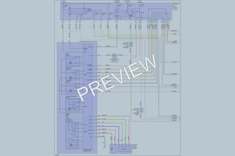 2005 Acura TL Power Windows wiring diagram preview