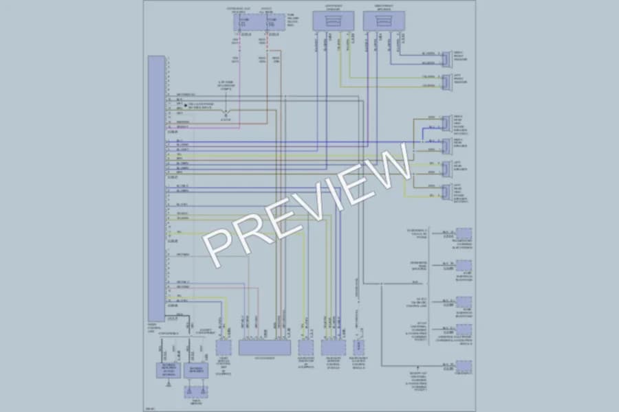 2005 BMW 325xi Radio wiring diagram preview