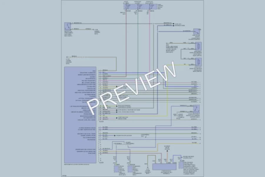 2005 BMW 330Ci Instrument Cluster wiring diagram preview