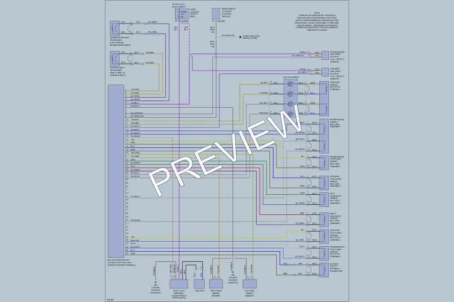 2005 BMW 330xi Supplemental Restraints wiring diagram preview