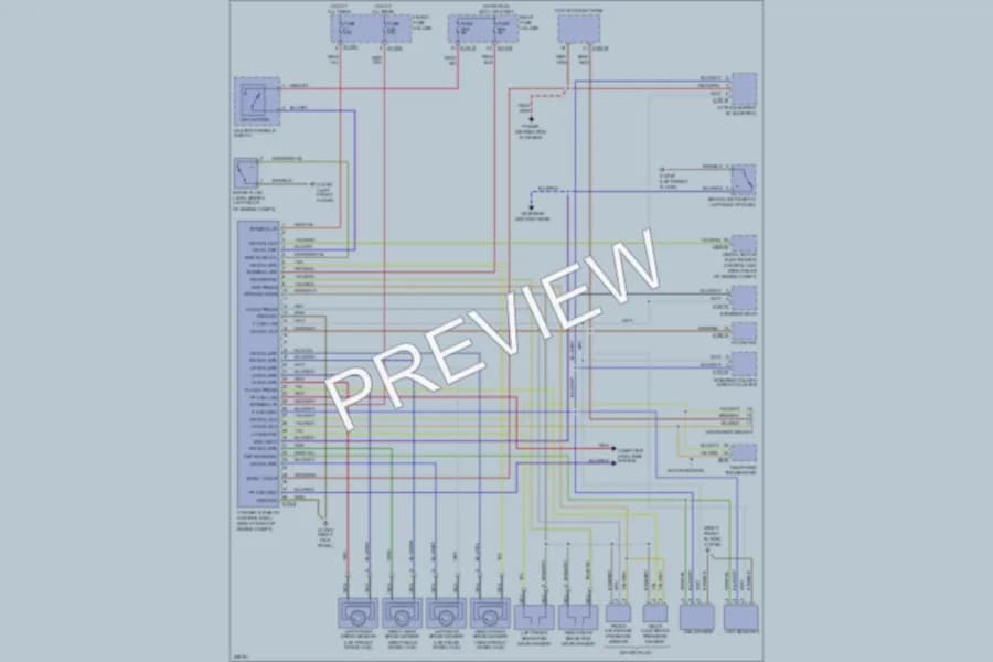 2005 BMW 525i Anti Lock Brakes wiring diagram preview