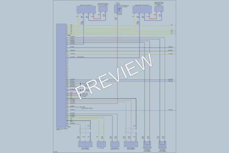 2005 BMW 525i Supplemental Restraints wiring diagram preview