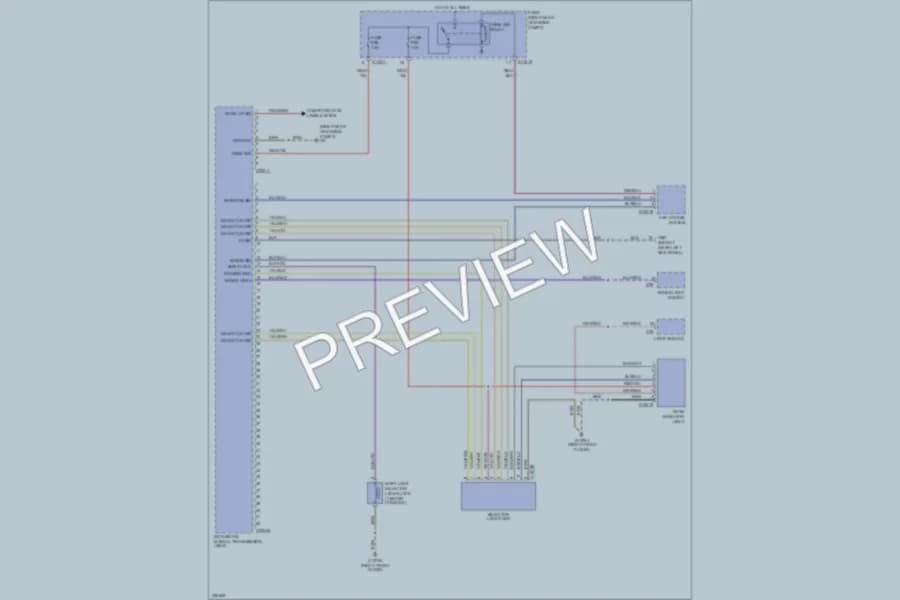 2005 BMW 525i Transmission wiring diagram preview