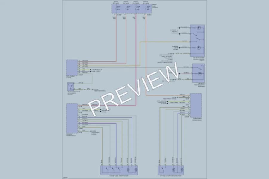 2005 BMW 530i Power Door Locks wiring diagram preview