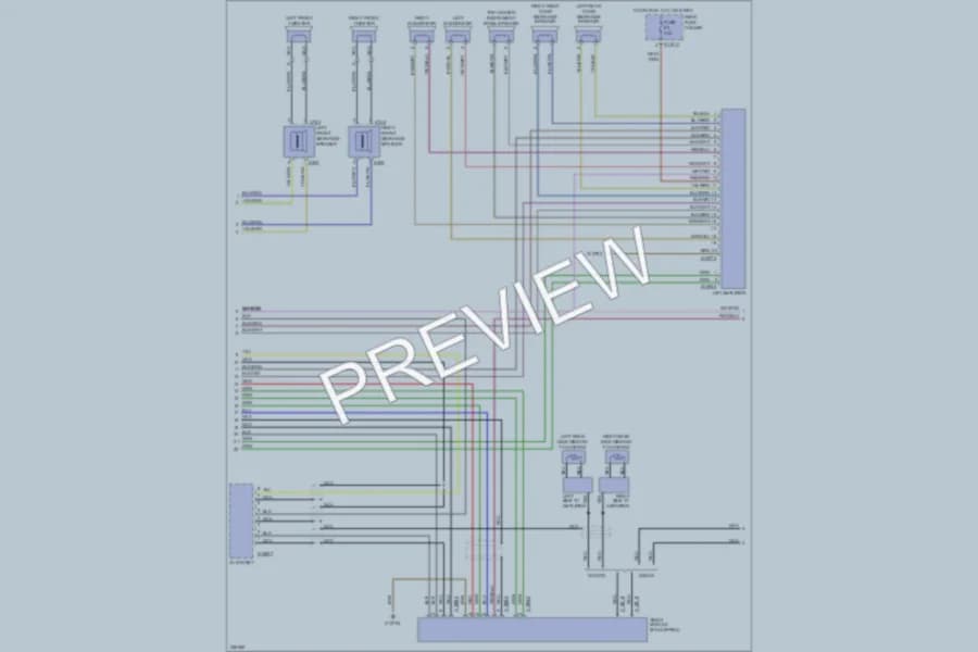 2005 BMW 530i Radio wiring diagram preview