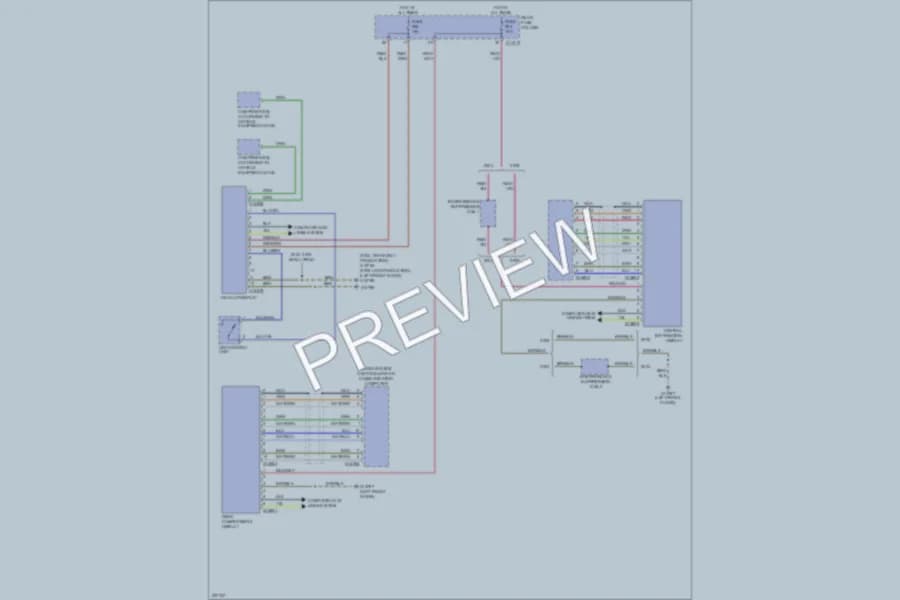 2005 BMW 545i Instrument Cluster wiring diagram preview
