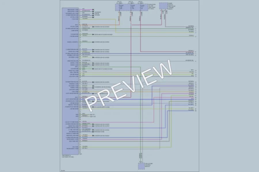 2005 BMW 745Li Headlights wiring diagram preview