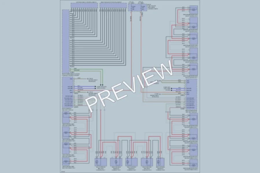 2005 BMW 745Li Power Seats wiring diagram preview