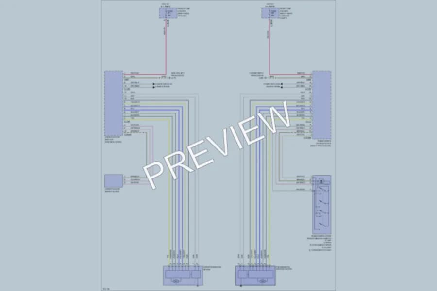 2005 BMW 745Li Power Windows wiring diagram preview