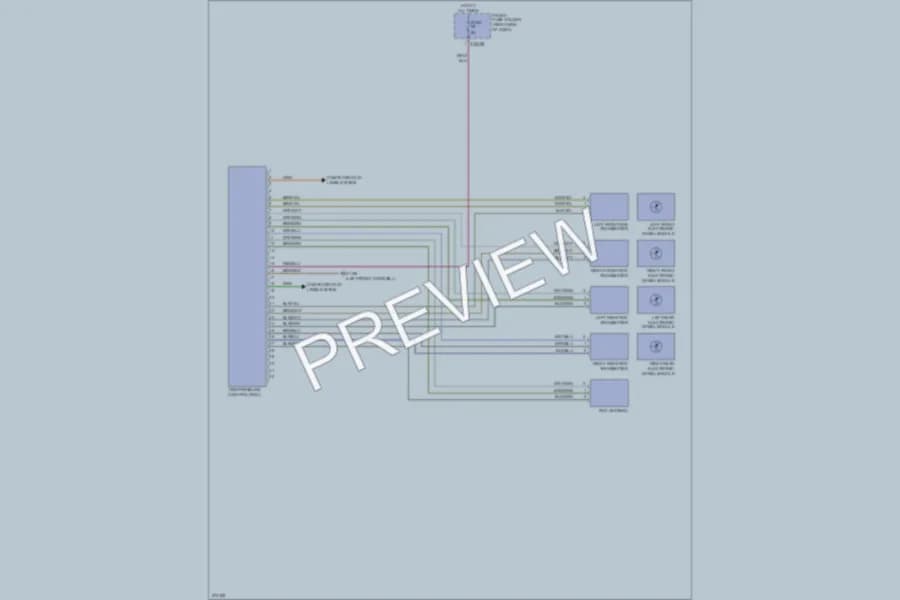 2005 BMW 745Li Warning Systems wiring diagram preview