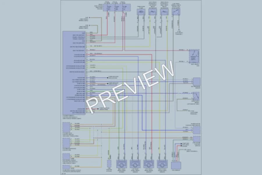 2005 BMW 745i Anti Lock Brakes wiring diagram preview