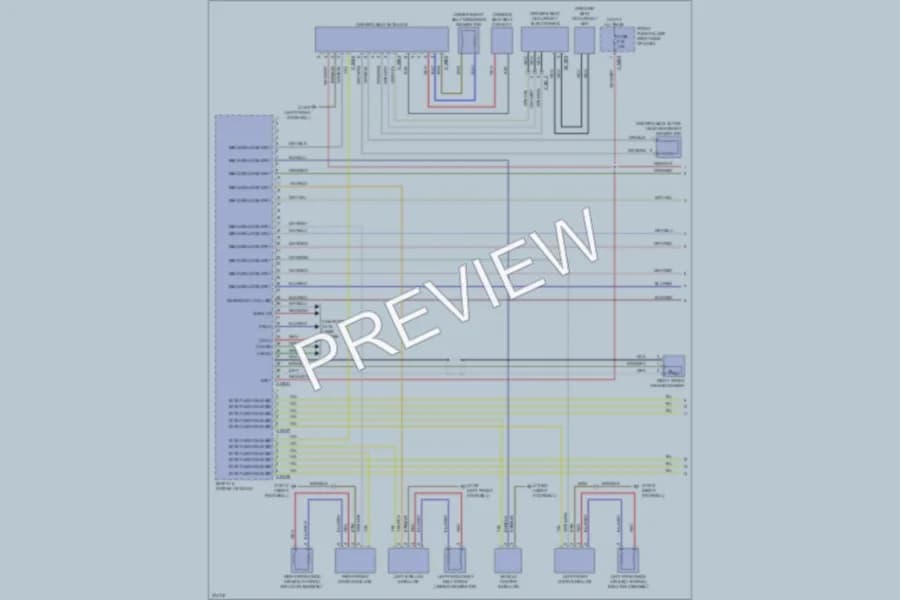 2005 BMW 745i Supplemental Restraints wiring diagram preview