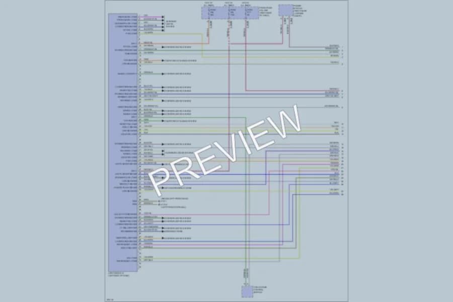 2005 BMW 760i Headlights wiring diagram preview