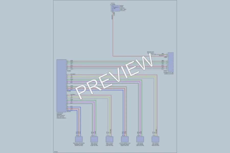 2005 BMW 760i Transmission wiring diagram preview