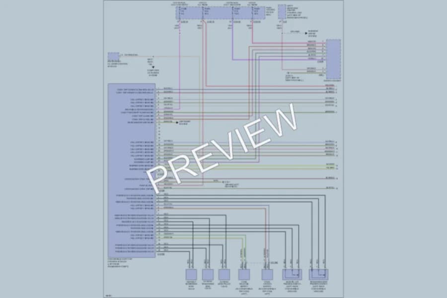 2005 BMW M3 Power Top Sunroof wiring diagram preview