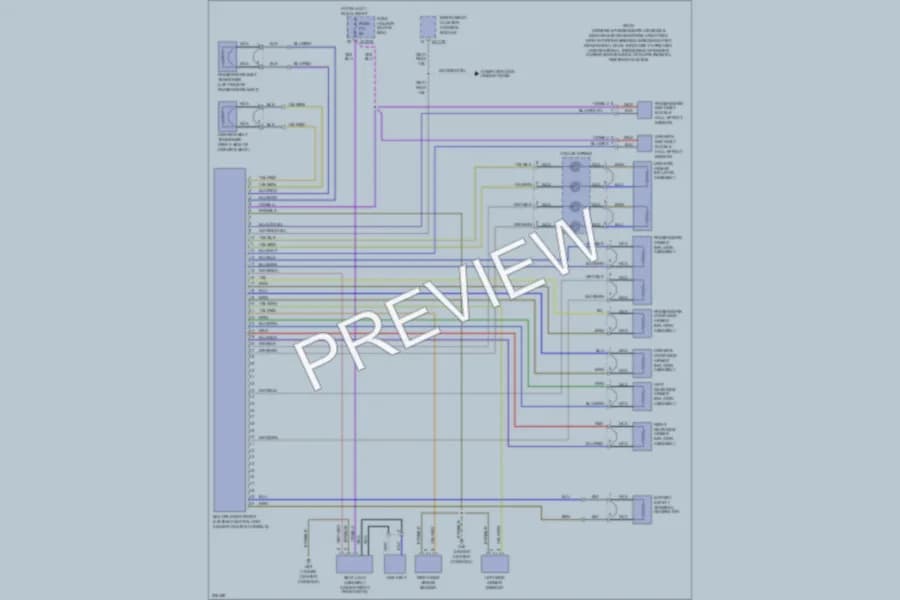2005 BMW M3 Supplemental Restraints wiring diagram preview