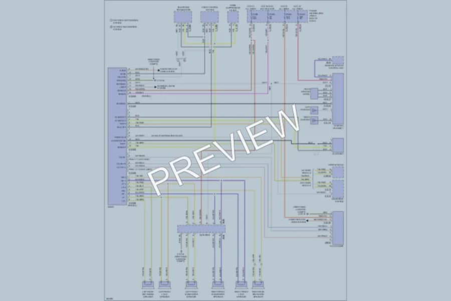 2005 BMW X3 Radio wiring diagram preview