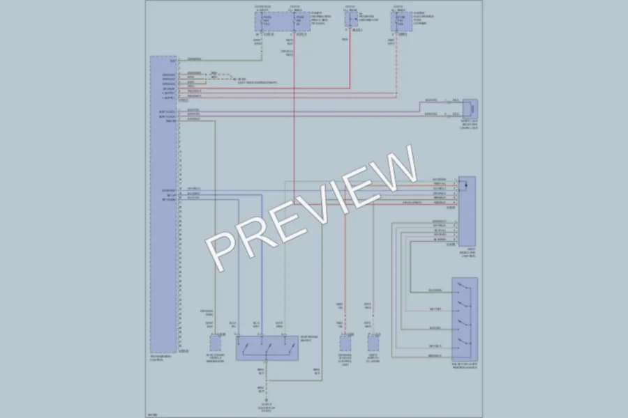 2005 BMW X3 Transmission wiring diagram preview