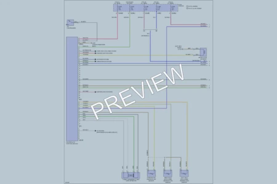 2005 BMW X5 Air Conditioning wiring diagram preview