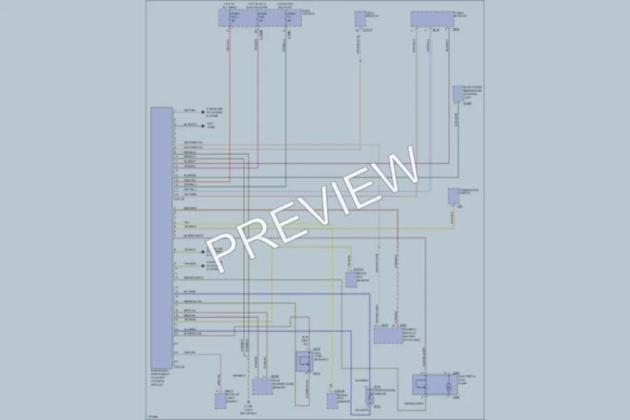 2005 BMW X5 Instrument Cluster wiring diagram preview