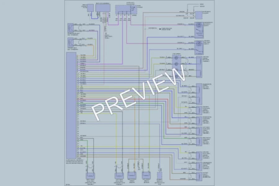 2005 BMW X5 Supplemental Restraints wiring diagram preview