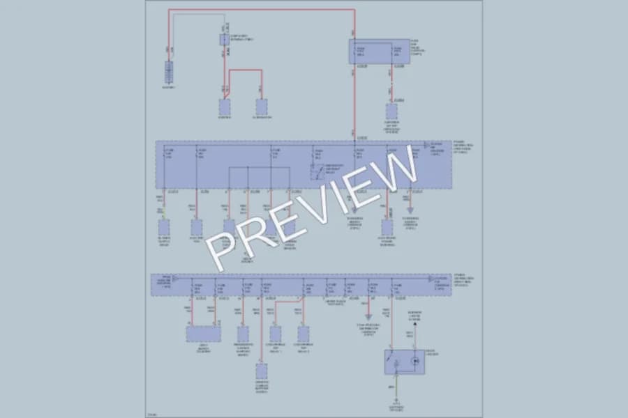 2005 BMW Z4 Power Distribution wiring diagram preview