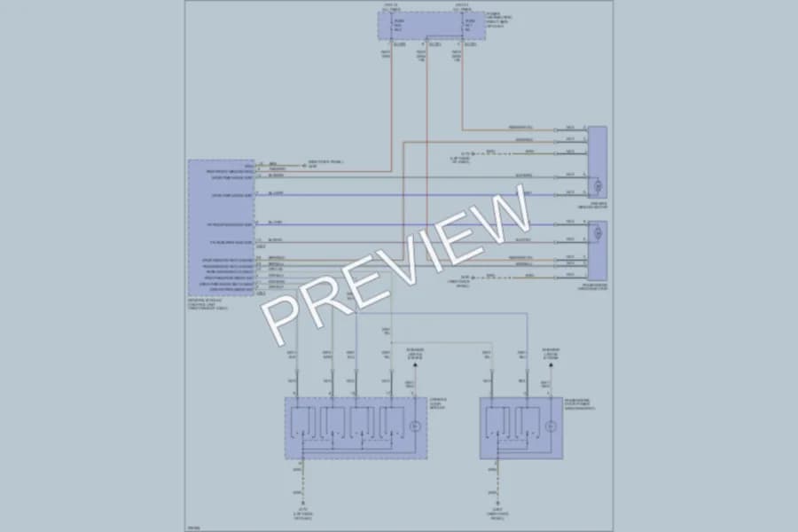 2005 BMW Z4 Power Windows wiring diagram preview