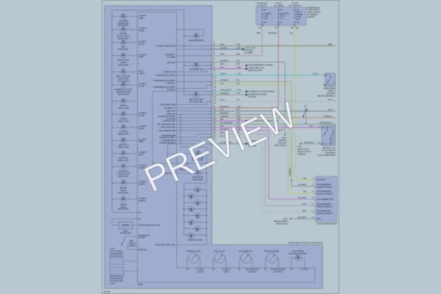 2005 Cadillac CTS Instrument Cluster wiring diagram preview